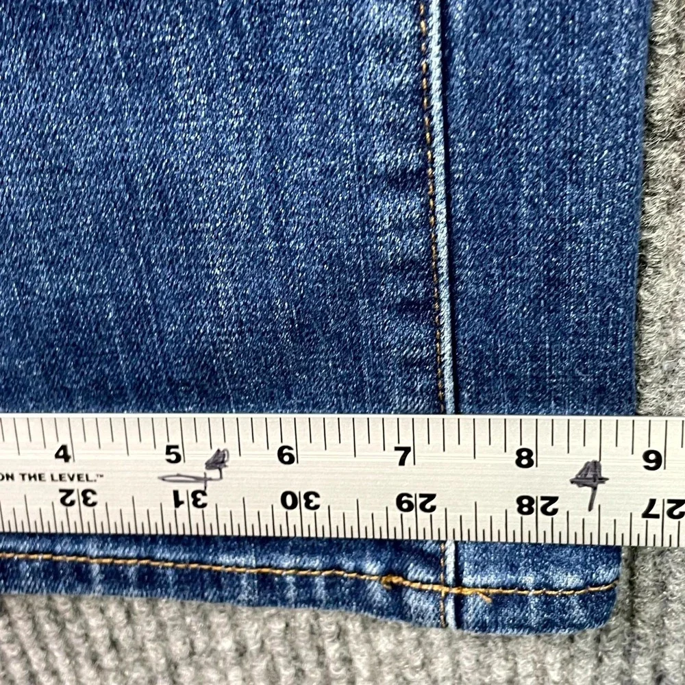 Talbots Barely Bootcut Jeans Womens 10 Stretch Denim 5 Pocket Zip Fly Academia